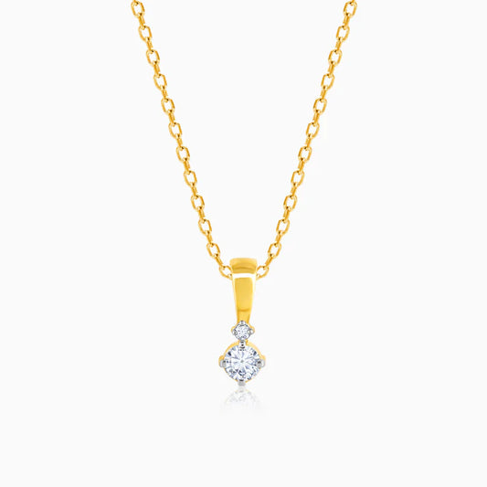 Gold Captivating Diamond Pendant