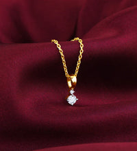 Gold Captivating Diamond Pendant