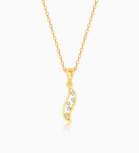 Gold Bright Flame Diamond Pendant