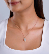 Rose Gold Musical Note Diamond Pendant