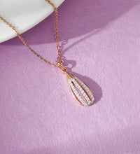 Rose Gold Whisked Diamond Pendant