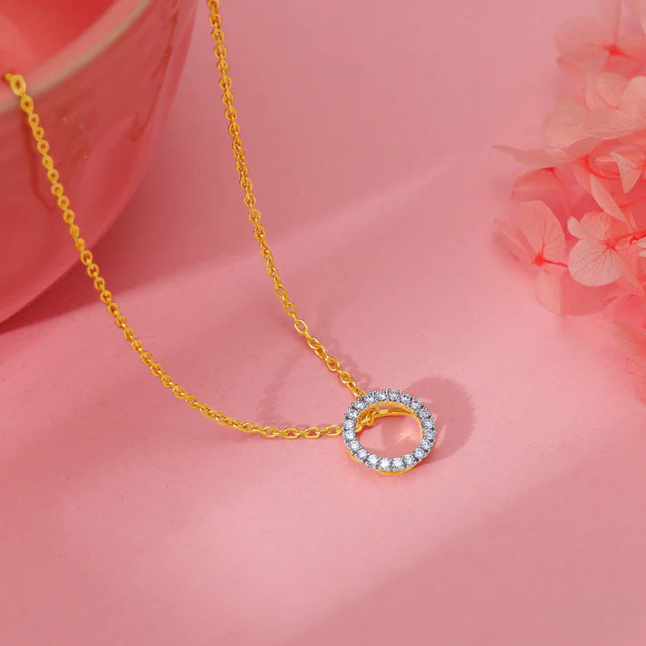 gold globular diamond pendant
