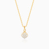 Gold Poire Diamond Pendant