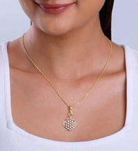 Gold Poire Diamond Pendant