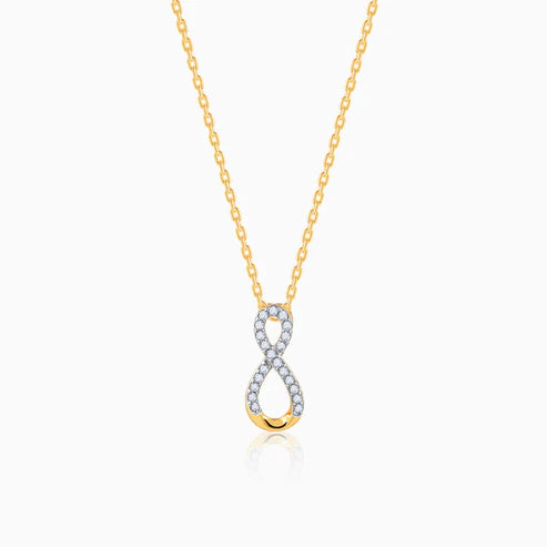 gold your infinity diamond pendant