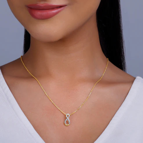 gold your infinity diamond pendant