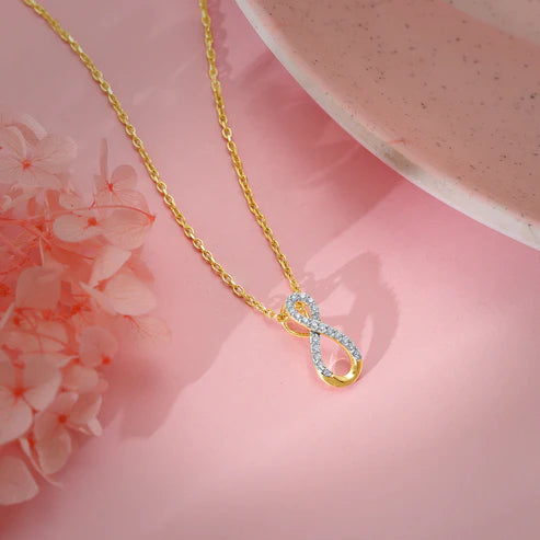 gold your infinity diamond pendant