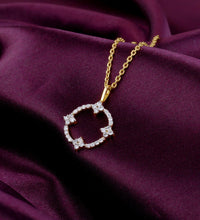 Gold Circle Of Hope Diamond Pendant