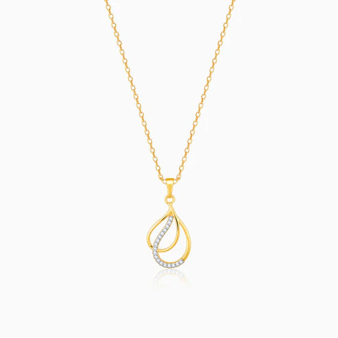 Gold Ethereal Elegance Diamond Pendant