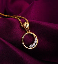 Gold Distant Melody Diamond Pendant