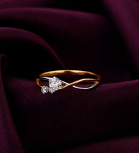 Gold Enchanting Infinity Diamond Ring