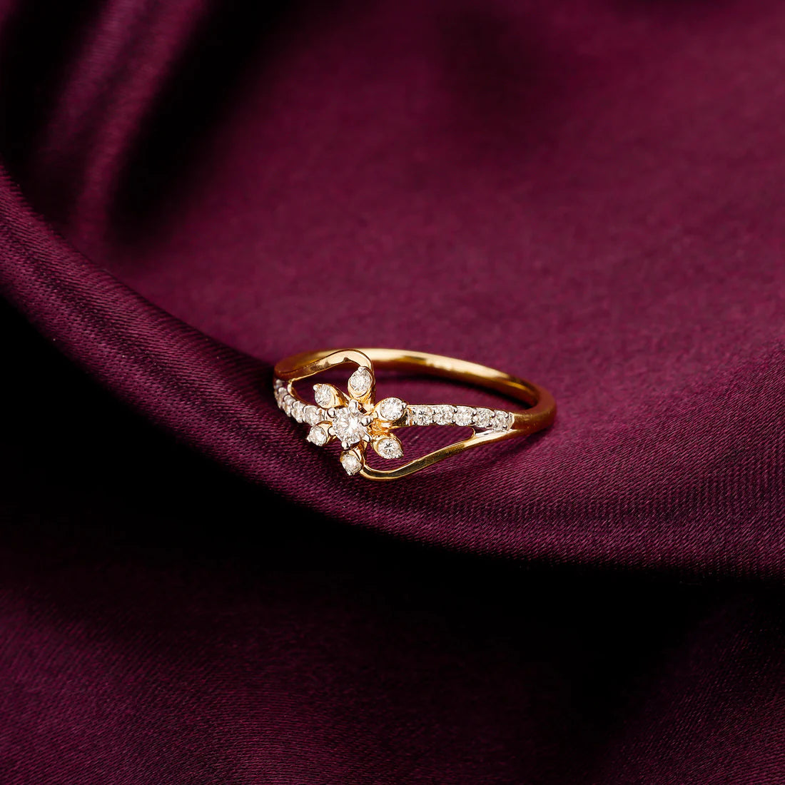 gold seasons of life diamond ring