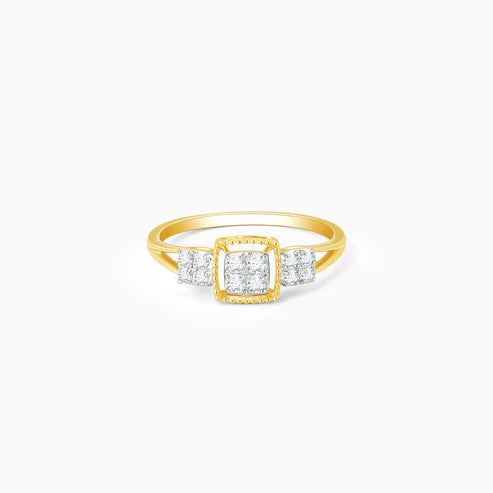 Gold Priceless Bond Diamond Ring