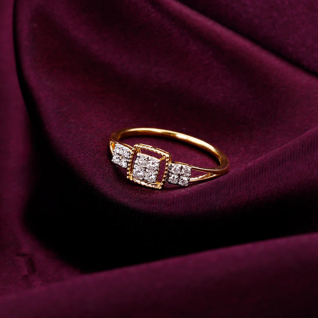 Gold Priceless Bond Diamond Ring