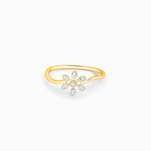 Gold Blossoming Beauty Diamond Ring