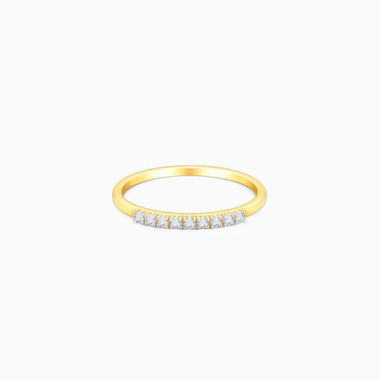 Gold Sparkling Diamond Ring
