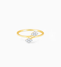 Gold Floral Tango Diamond Ring