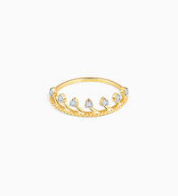 Gold Crown Diamond Ring