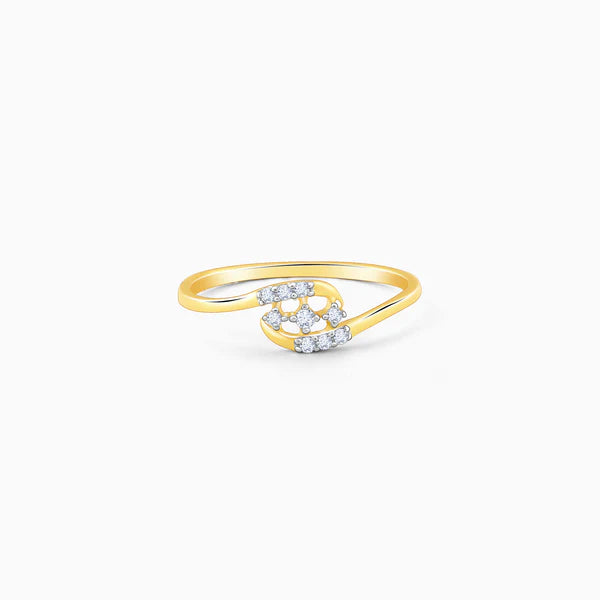 Gold Magnificent Sparkle Diamond Ring