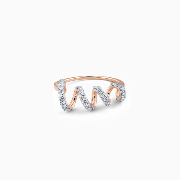 Rose Gold Lambency Diamond Ring