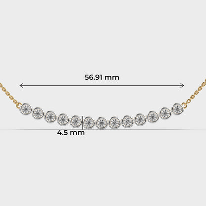 Dazzling Cassiopeia’s Crown Diamond Necklace