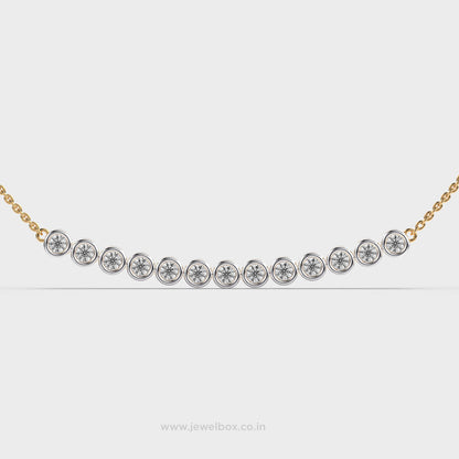 Dazzling Cassiopeia’s Crown Diamond Necklace