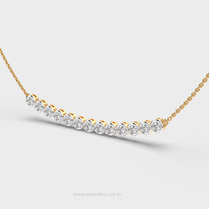 Dazzling Cassiopeia’s Crown Diamond Necklace