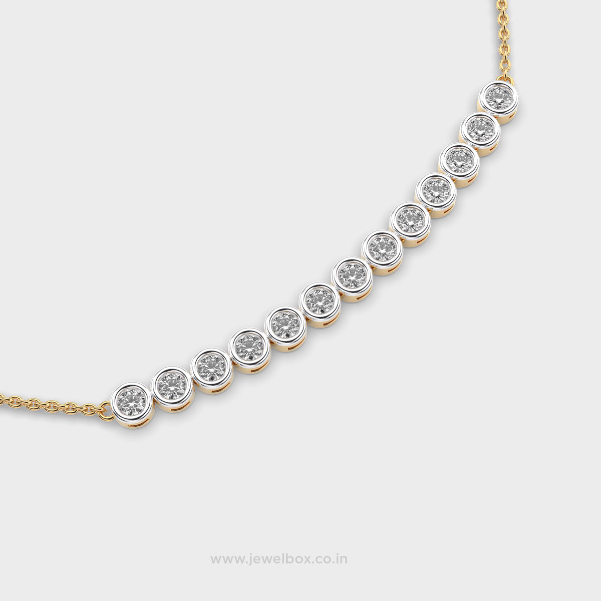 dazzling cassiopeia’s crown diamond necklace