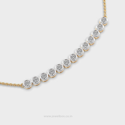 Dazzling Cassiopeia’s Crown Diamond Necklace