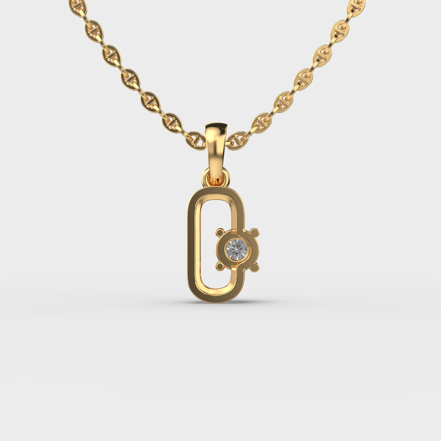 coraline link diamond pendant (without chain)