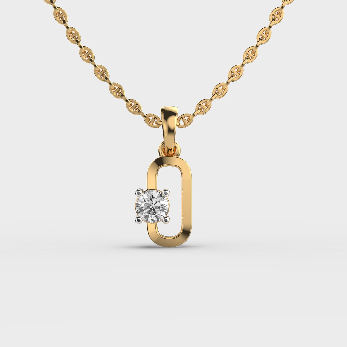 coraline link diamond pendant (without chain)