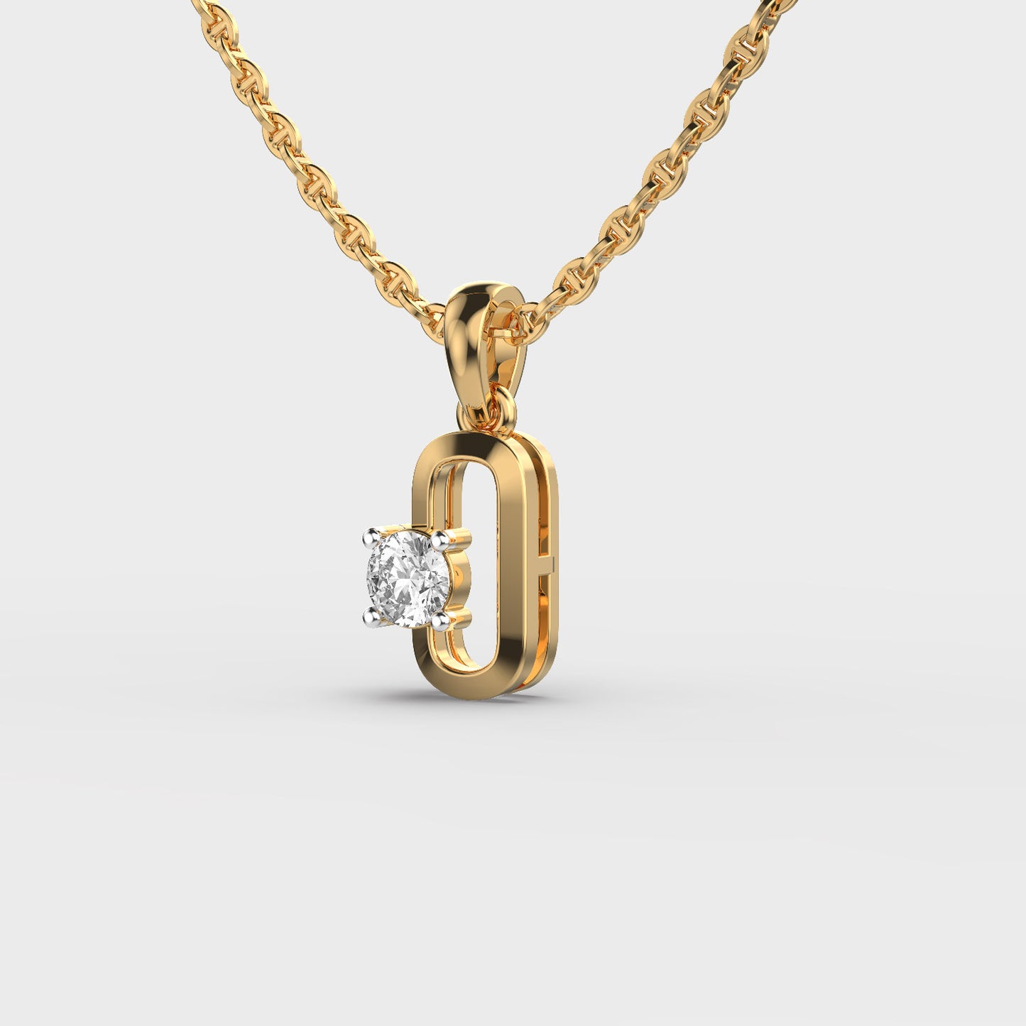 coraline link diamond pendant (without chain)