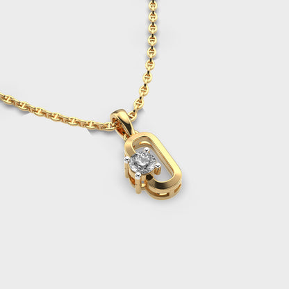 Coraline Link Diamond Pendant (Without Chain)