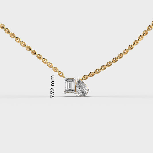 Axisglow Geometric Diamond Pendant (With Chain)