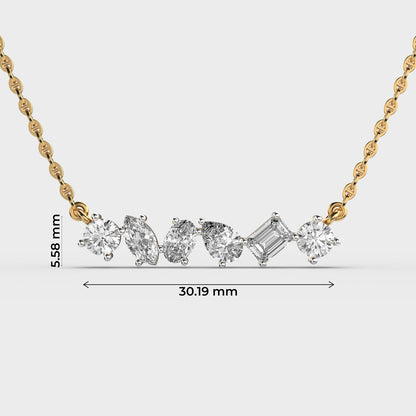 Modern Vibe Diamond Pendant (With Chain)
