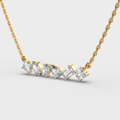 Modern Vibe Diamond Pendant (With Chain)