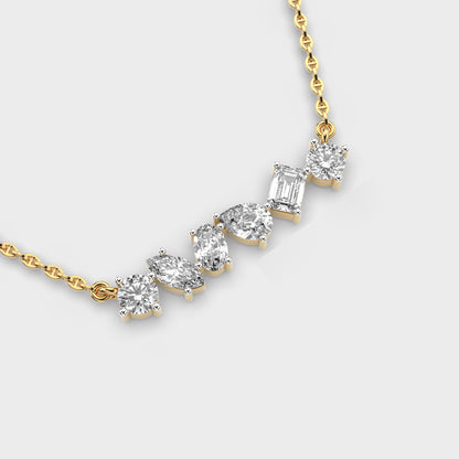 Modern Vibe Diamond Pendant (With Chain)