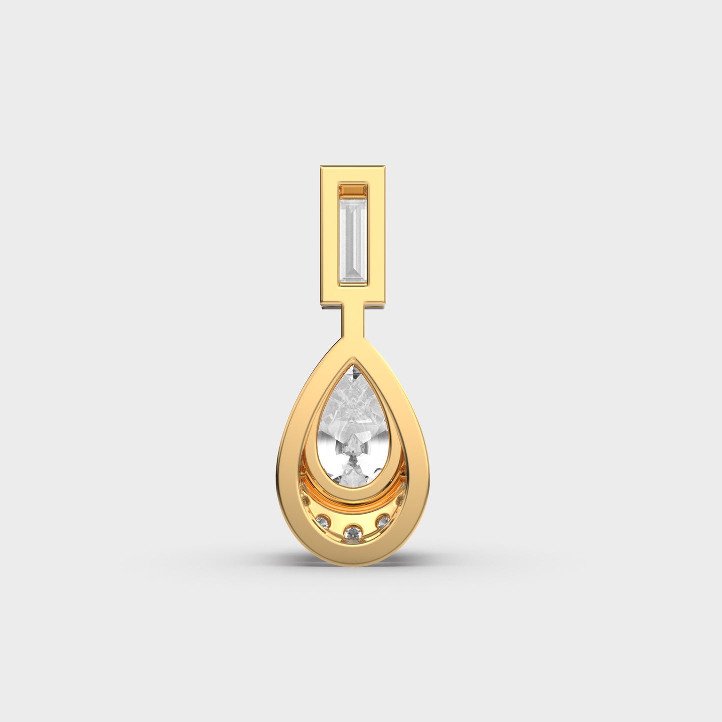 dewfall diamond teardrop pendant (without chain)