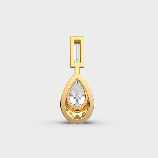 Dewfall Diamond Teardrop Pendant (Without Chain)