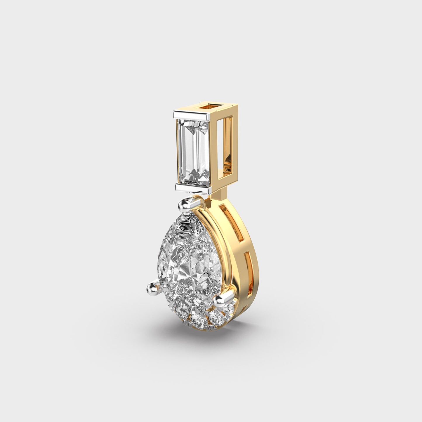 dewfall diamond teardrop pendant (without chain)