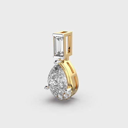 Dewfall Diamond Teardrop Pendant (Without Chain)