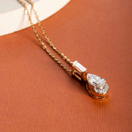 Dewfall Diamond Teardrop Pendant (Without Chain)