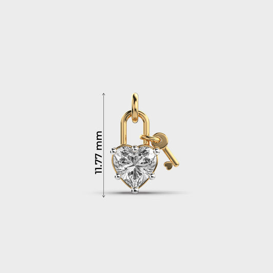 Key To My Heart Diamond Locket (Without Chain)