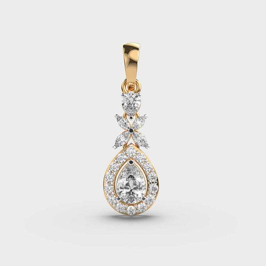 Alluring Diamond Drop Pendant (Without Chain)