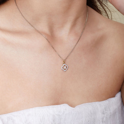 Petalshine Diamond Encrusted Pendant (Without Chain)