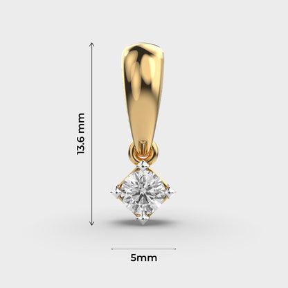 Core Round Diamond Pendant (Without Chain)