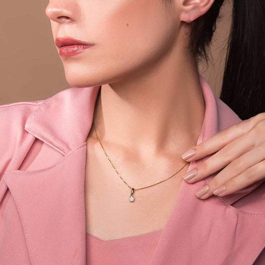 Core Round Diamond Pendant (Without Chain)