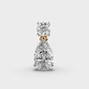 Drops Of Sparkle Pear Cut Solitaire Pendant (Without Chain)