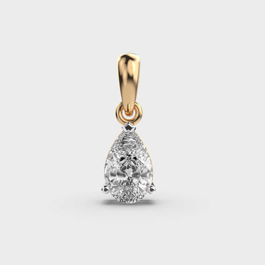 Adore Pear Cut Diamond Droplet Pendant (Without Chain)