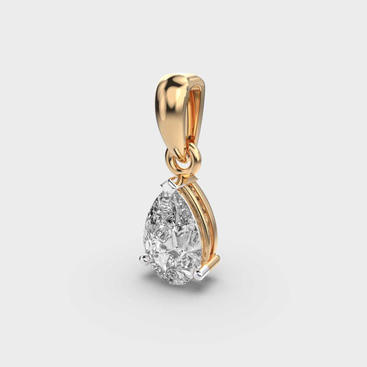 Adore Pear Cut Diamond Droplet Pendant (Without Chain)